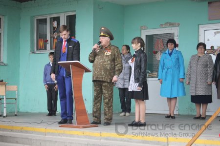 В школе прошел митинг, посвященный 72-ой годовщине со Дня Победы